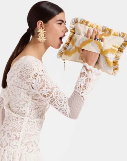 La DoubleJ Borse E Pochettes|Accessories<Hand PochetteTackle Gold in Jacquard