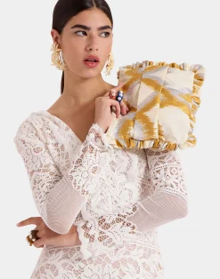 La DoubleJ Borse E Pochettes|Accessories<Hand PochetteTackle Gold in Jacquard