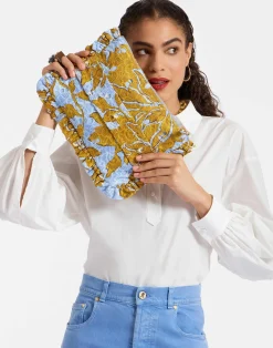 La DoubleJ Borse E Pochettes|Accessories<Hand PochetteTangle Light Blue in Printed Lace