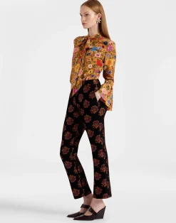 La DoubleJ Camicie E Top<Happy Wrist TopBotticelli Rust in Crepe De Chine Silk