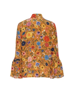 La DoubleJ Camicie E Top<Happy Wrist TopBotticelli Rust in Crepe De Chine Silk