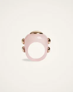 La DoubleJ Bijoux|Accessories<Hathor RingIvory in Acrylic Resin