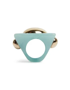 La DoubleJ Bijoux|Accessories<Hathor Square RingLight Blue in Acrylic Resin
