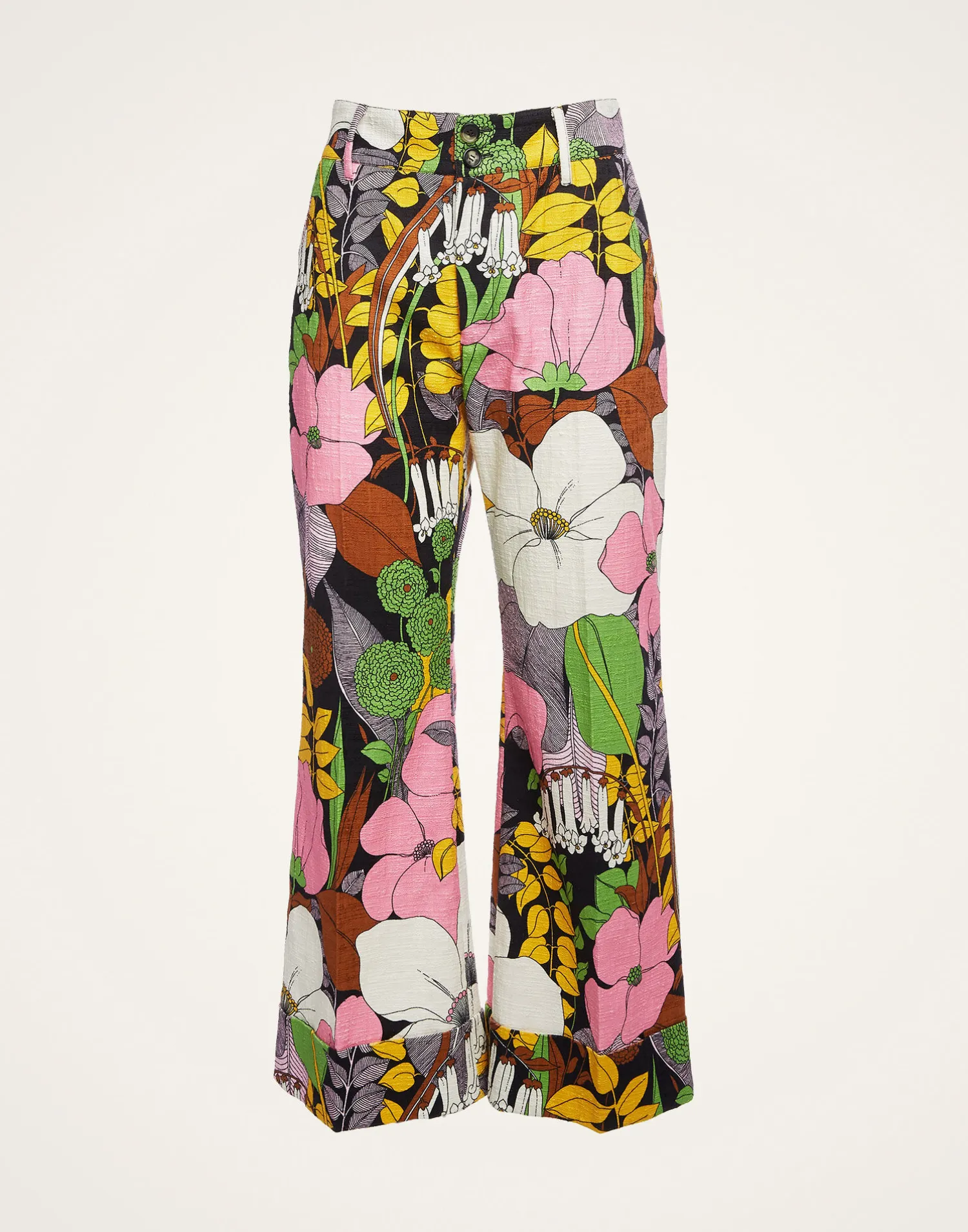 La DoubleJ Pantaloni E Shorts<Hendrix PantsBig Flower in Shot Cotton