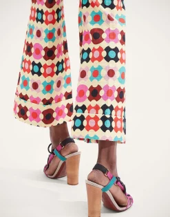 La DoubleJ Pantaloni E Shorts<Hendrix PantsGroovy Dot Giallo in Shot Cotton