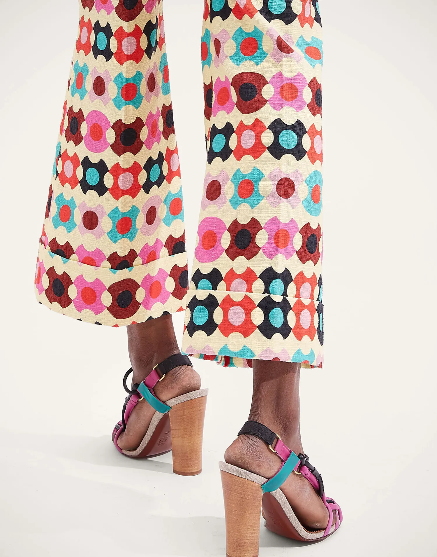 La DoubleJ Pantaloni E Shorts<Hendrix PantsGroovy Dot Giallo in Shot Cotton