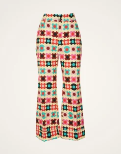 La DoubleJ Pantaloni E Shorts<Hendrix PantsGroovy Dot Giallo in Shot Cotton