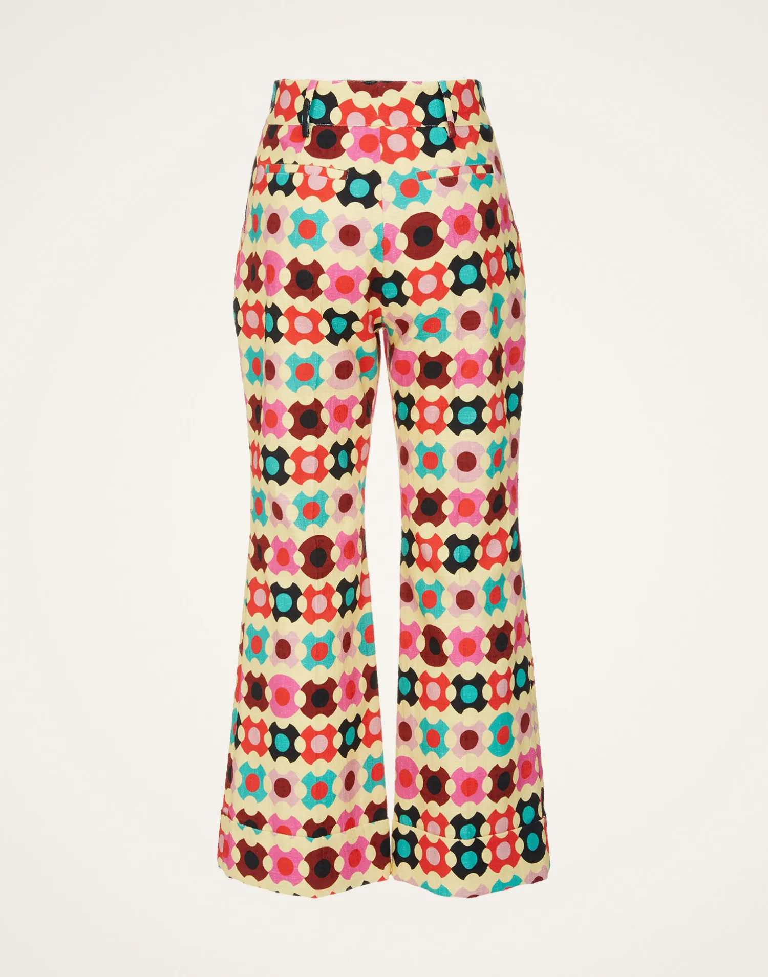 La DoubleJ Pantaloni E Shorts<Hendrix PantsGroovy Dot Giallo in Shot Cotton