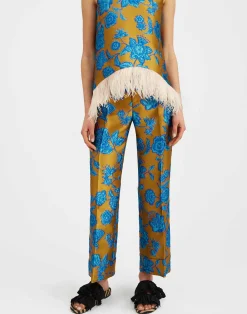 La DoubleJ Pantaloni E Shorts<Hendrix PantsHottie Turquoise in Jacquard