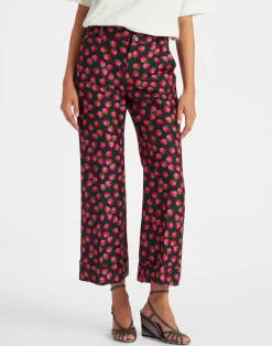 La DoubleJ Pantaloni E Shorts<Hendrix PantsLampone Mini Emerald in Cady Wool