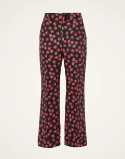 La DoubleJ Pantaloni E Shorts<Hendrix PantsLampone Mini Emerald in Cady Wool