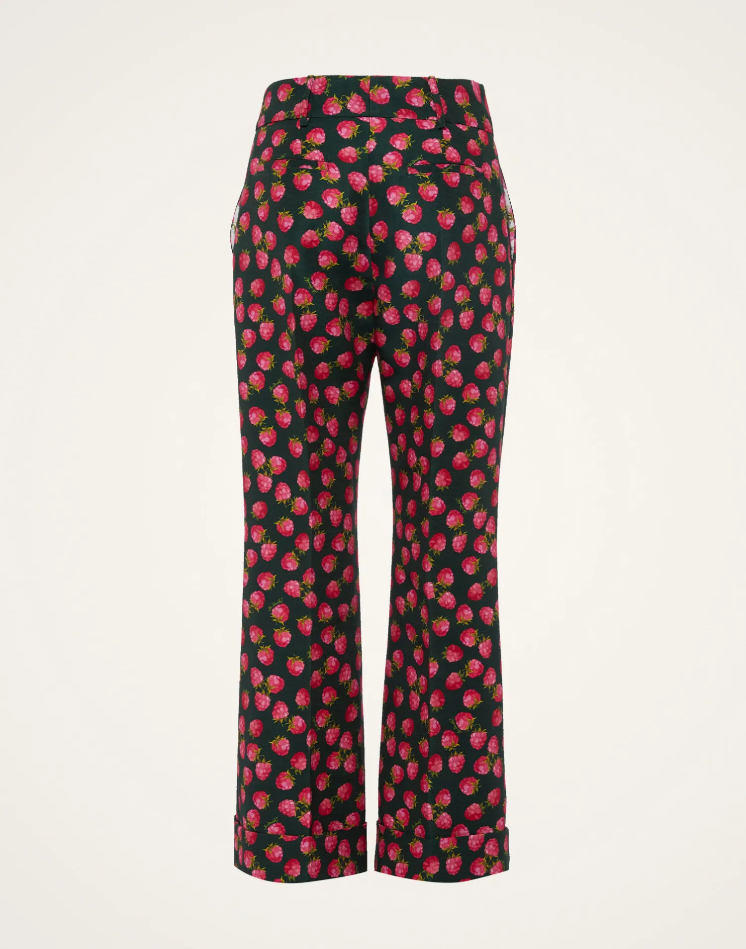 La DoubleJ Pantaloni E Shorts<Hendrix PantsLampone Mini Emerald in Cady Wool
