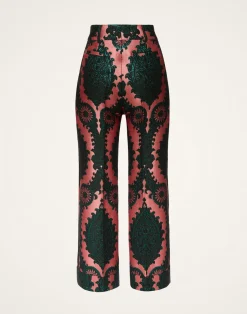 La DoubleJ Pantaloni E Shorts<Hendrix PantsOltrarno Pink in Jacquard