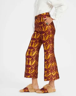 La DoubleJ Pantaloni E Shorts<Hendrix PantsPapyrus Gold in Jacquard