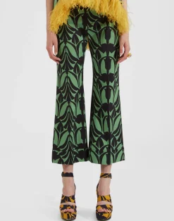 La DoubleJ Pantaloni E Shorts<Hendrix PantsPapyrus Green in Heavy Stretch Cotton