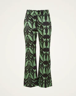 La DoubleJ Pantaloni E Shorts<Hendrix PantsPapyrus Green in Heavy Stretch Cotton