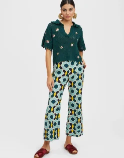 La DoubleJ Pantaloni E Shorts<Hendrix PantsPlaza Light Blue in Shot Cotton