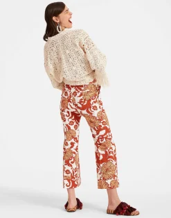 La DoubleJ Pantaloni E Shorts<Hendrix PantsReef White in Shot Cotton