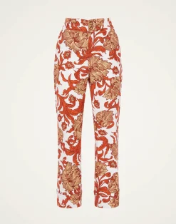 La DoubleJ Pantaloni E Shorts<Hendrix PantsReef White in Shot Cotton