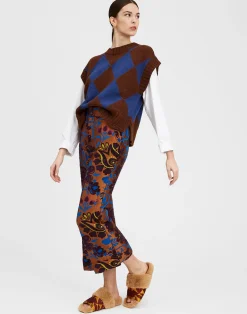 La DoubleJ Pantaloni E Shorts<Hendrix PantsSelva Brown in Jacquard