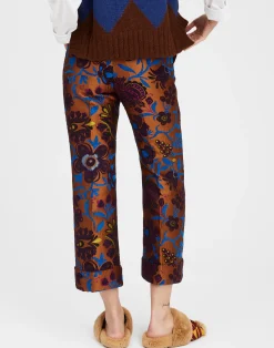 La DoubleJ Pantaloni E Shorts<Hendrix PantsSelva Brown in Jacquard