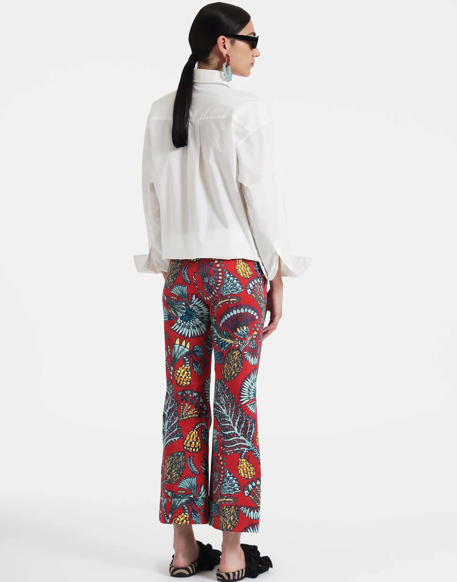 La DoubleJ Pantaloni E Shorts<Hendrix PantsSicomore Red in Heavy Stretch Cotton