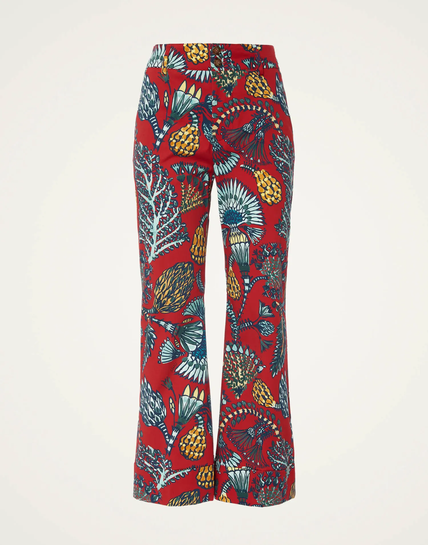 La DoubleJ Pantaloni E Shorts<Hendrix PantsSicomore Red in Heavy Stretch Cotton