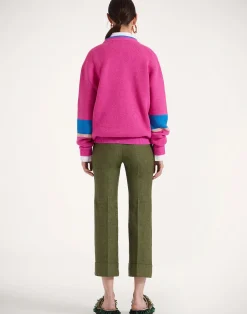 La DoubleJ Pantaloni E Shorts<Hendrix PantsSolid Camouflage in Shot Cotton