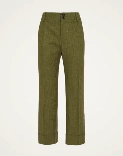 La DoubleJ Pantaloni E Shorts<Hendrix PantsSolid Camouflage in Shot Cotton
