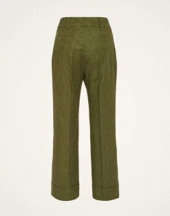 La DoubleJ Pantaloni E Shorts<Hendrix PantsSolid Camouflage in Shot Cotton
