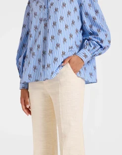 La DoubleJ Pantaloni E Shorts<Hendrix PantsSolid Cream in Shot Cotton