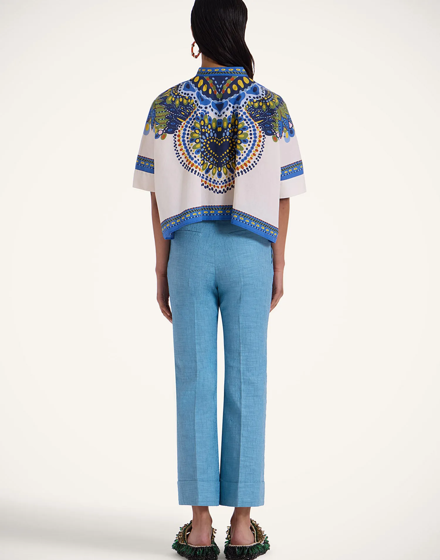La DoubleJ Pantaloni E Shorts<Hendrix PantsSolid Light Blue in Shot Cotton