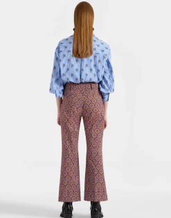 La DoubleJ Pantaloni E Shorts<Hendrix PantsSovereign Mini Purple in Heavy Cotton Stretch