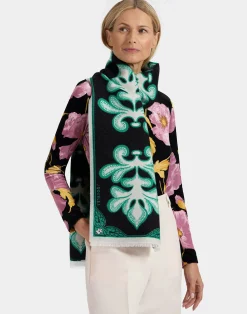 La DoubleJ Foulard E Sciarpe|Accessories<Herald ScarfHerald Black in Wool Silk
