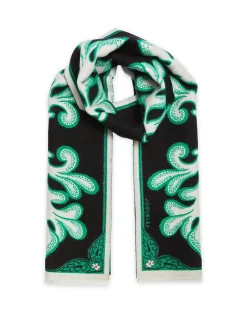 La DoubleJ Foulard E Sciarpe|Accessories<Herald ScarfHerald Black in Wool Silk