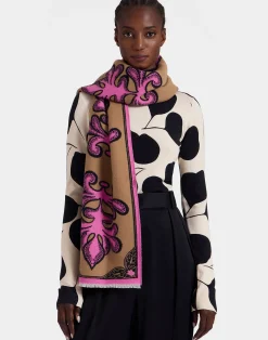 La DoubleJ Foulard E Sciarpe|Accessories<Herald ScarfHerald Chocolate in Wool Silk