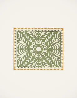 La DoubleJ Tessili|Runner E Tovagliette<Herringbone Placemats Set Of 2Tudor Light Green in Cotton Chevron