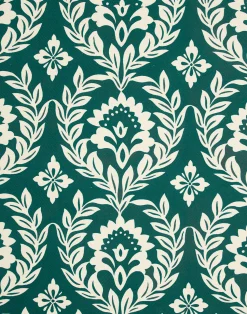La DoubleJ Runner E Tovagliette|Tessili<Herringbone RunnerGreen Garland in Cotton Chevron