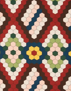 La DoubleJ Runner E Tovagliette|Tessili<Herringbone RunnerHoneycomb Tiles in Cotton Chevron