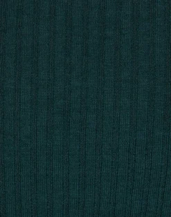 La DoubleJ Maglieria<High Kick TeeGreen in Ribbed Silk Cashmere With Feathers