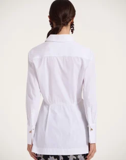 La DoubleJ Camicie E Top<Iris ShirtSolid White in Tailor Poplin