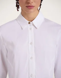 La DoubleJ Camicie E Top<Iris ShirtSolid White in Tailor Poplin
