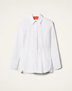 La DoubleJ Camicie E Top<Iris ShirtSolid White in Tailor Poplin