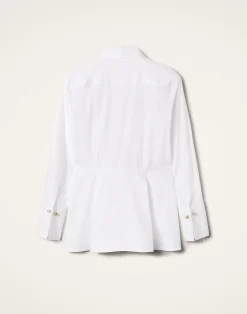 La DoubleJ Camicie E Top<Iris ShirtSolid White in Tailor Poplin