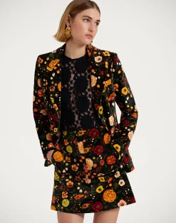 La DoubleJ Capispalla<24/7 JacketBotticelli Black in Cotton Velvet