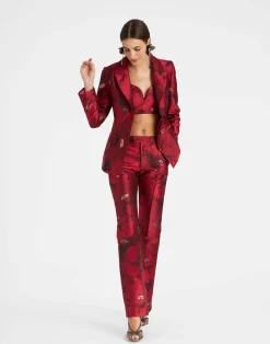 La DoubleJ Capispalla<24/7 JacketRuby Red in Jacquard