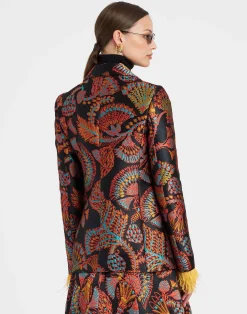 La DoubleJ Capispalla<24/7 JacketSicomore Black in Jacquard