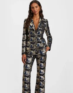 La DoubleJ Capispalla<24/7 JacketSpritz Blu in Jacquard
