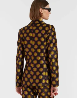 La DoubleJ Capispalla<24/7 JacketWinter Sun Black in Jacquard