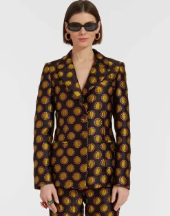 La DoubleJ Capispalla<24/7 JacketWinter Sun Black in Jacquard
